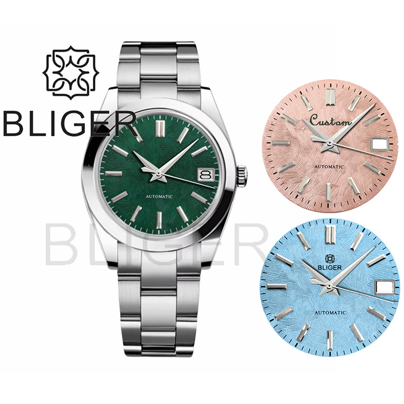 Luxury Watch German - BLIGER 36mm39mm Özel logo Yeşil Kadran