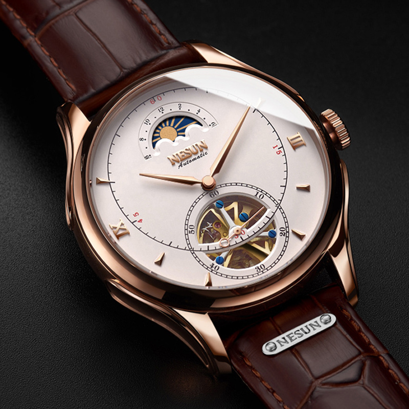 Luxury Watch German - Otomatik mekanik İzle İsviçre NESUN Tourbillon