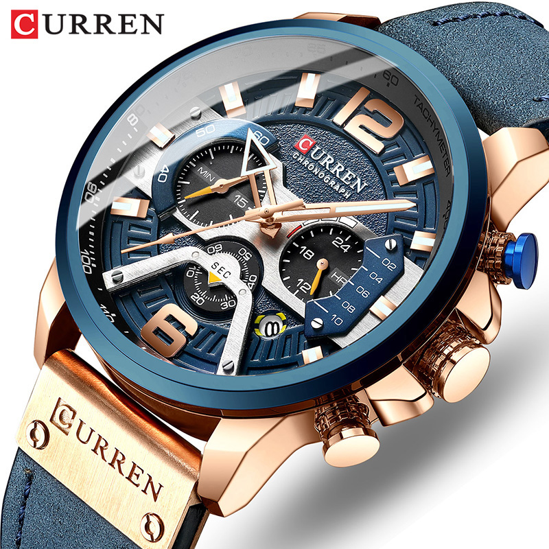 Luxury Watch Apple - CURREN yeni erkek rahat spor kronograf