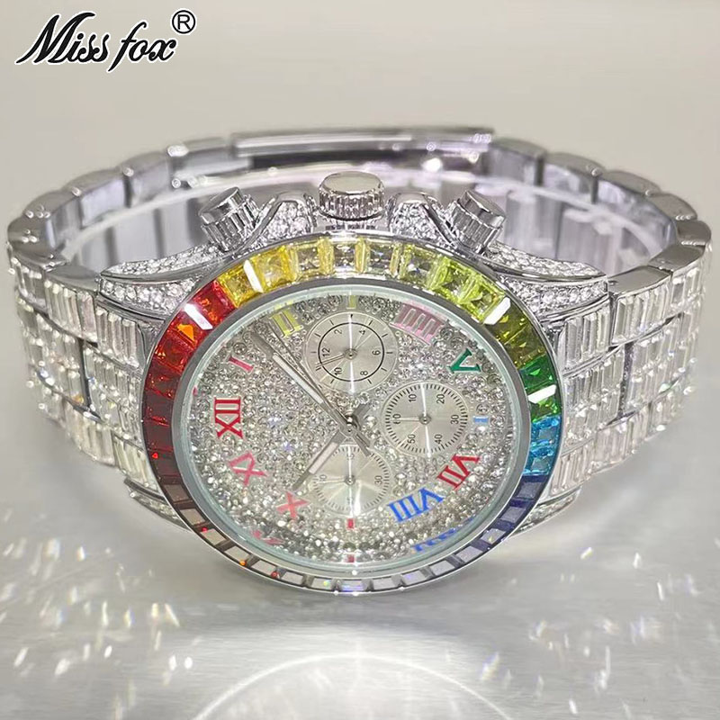 Luxury Watch Magazine - MISSFOX lüks buzlu erkekler için moda