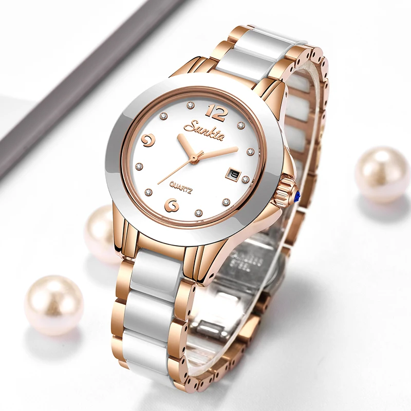 Luxury Watch & Jewellery Recensioni - Sunkta Moda Rahat Kuvars Kadın Izle