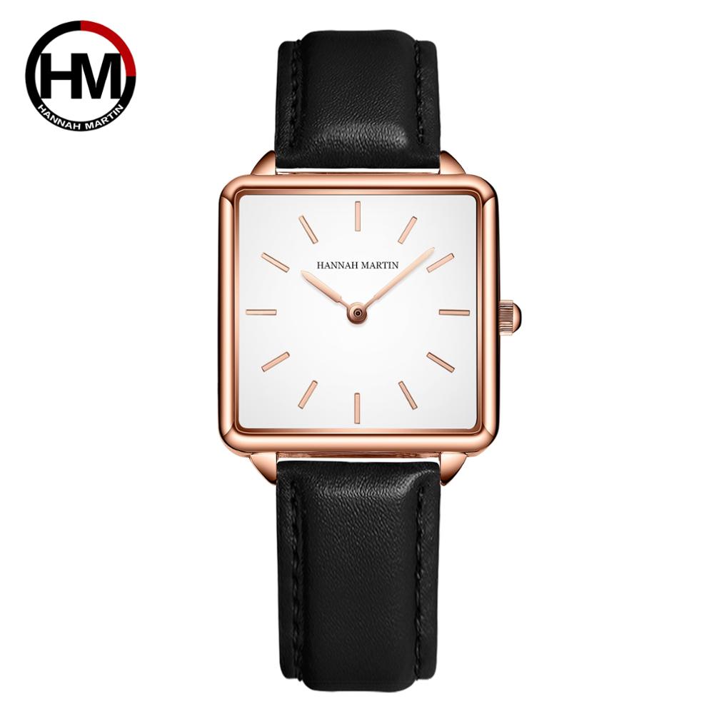 Luxury Watch With Leather Strap - Hakiki deri kayış japonya kuvars hareketi