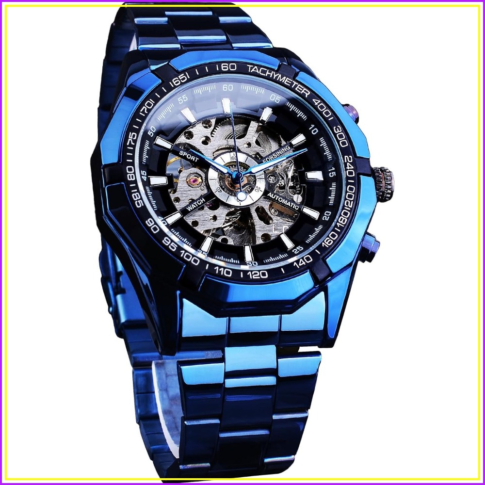 Luxury Watch Image - Erkek Mekanik Saat İskelet Otomatik Kurmalı