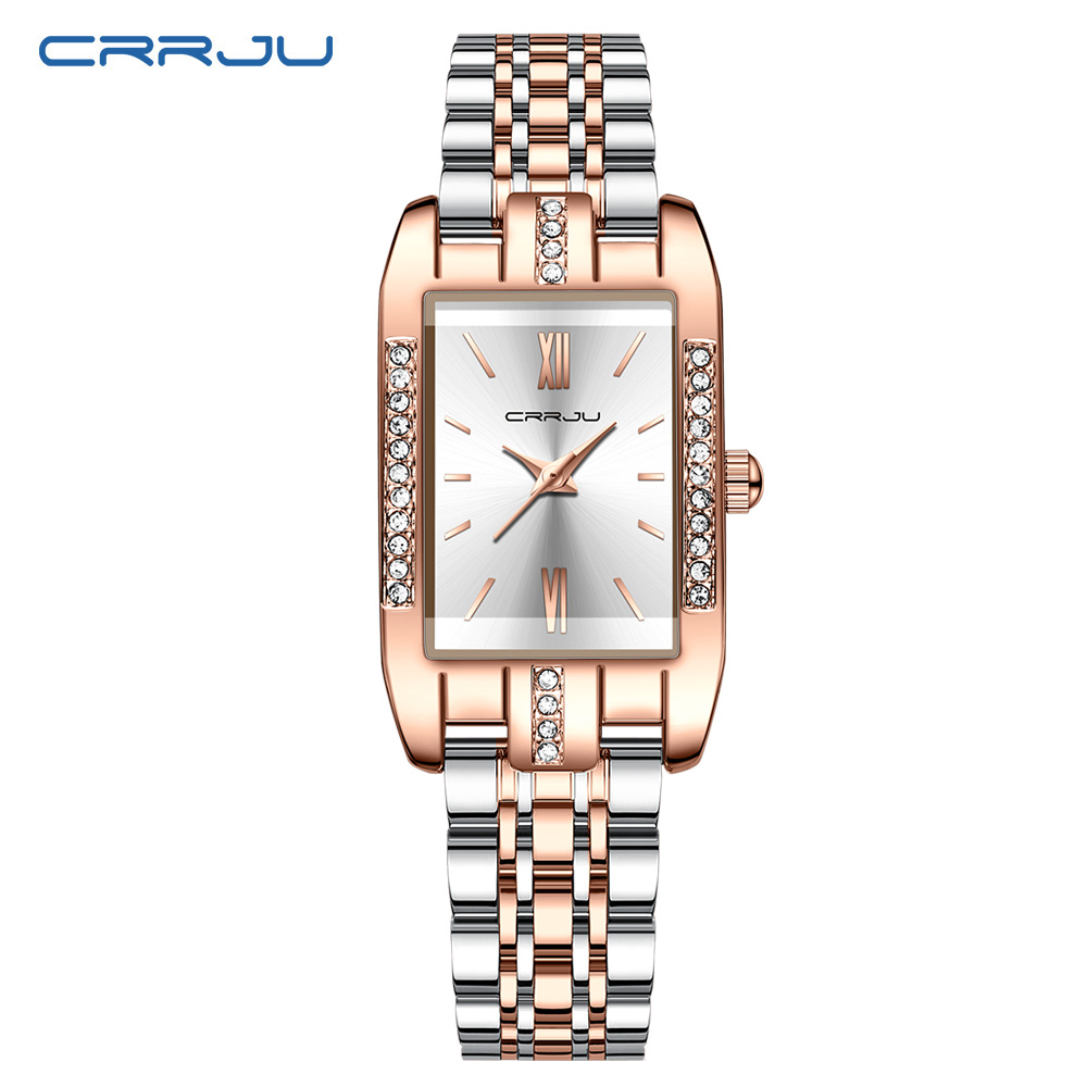 Luxury Watch For Sale - CRRJU Lüks Kare Izle Kadın Su