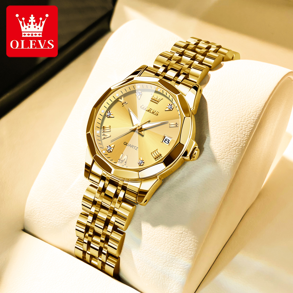Luxury Watch For Sale - OLEVS Moda Altın İzle Kadınlar için