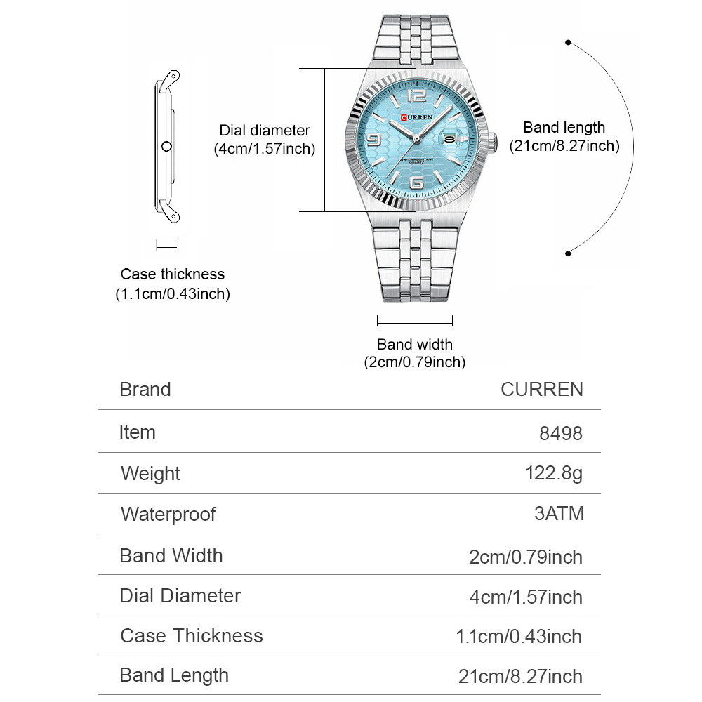 CURREN Şık Erkek Kuvars Saati  - Luxury Watch Apple incelemesi ve fiyatı