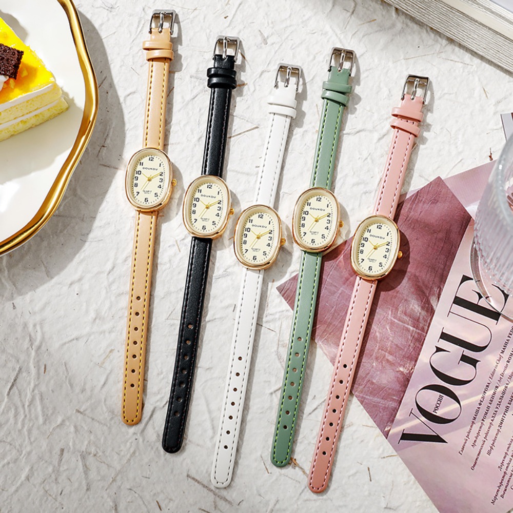 Lüks Oval Kadran Kadın Saatler - Luxury Watch With Leather Strap incelemesi ve fiyatı