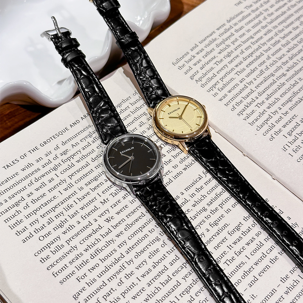 Yeni Lüks Vintage Siyah ve Alt - Luxury Watch Gold And Black incelemesi ve fiyatı