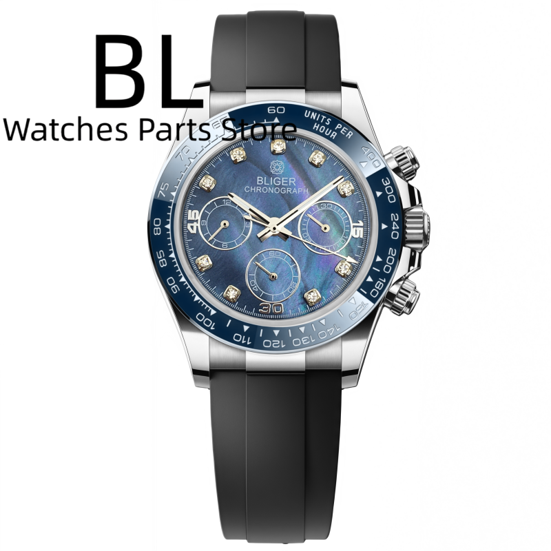 BLIGER 39mm Lüks VK63 Erkek Ko - Luxury Watch German incelemesi ve fiyatı