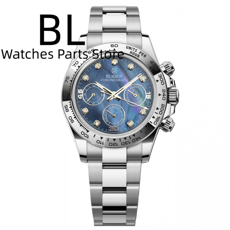 BLIGER 39mm Lüks VK63 Erkek Ko - Luxury Watch German incelemesi ve fiyatı