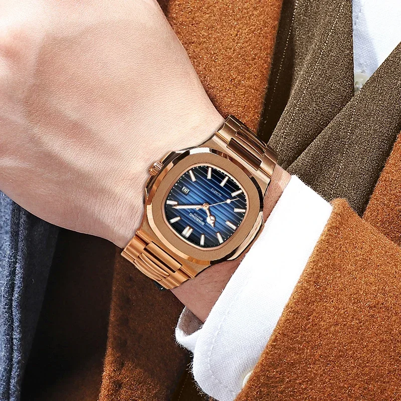 Yeni İsviçre Erkek Günlük Gül  - Luxury Watch German incelemesi ve fiyatı