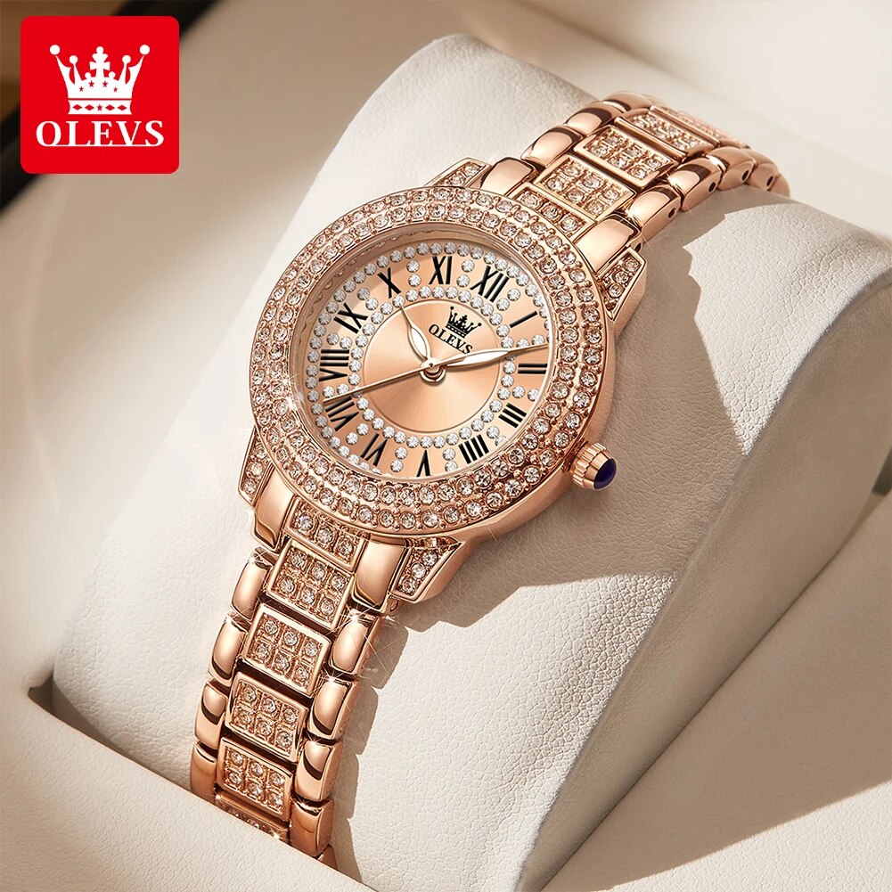 OLEVS 9943 lüks tüm elmas orij - Luxury Watch For Sale incelemesi ve fiyatı