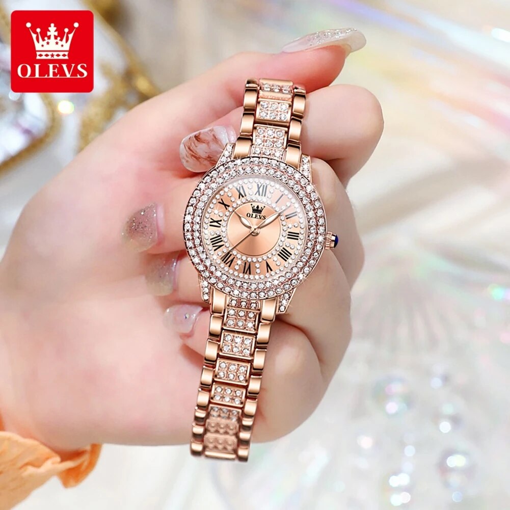 OLEVS 9943 lüks tüm elmas orij - Luxury Watch For Sale incelemesi ve fiyatı