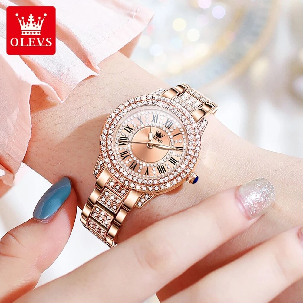 OLEVS 9943 lüks tüm elmas orij - Luxury Watch For Sale incelemesi ve fiyatı