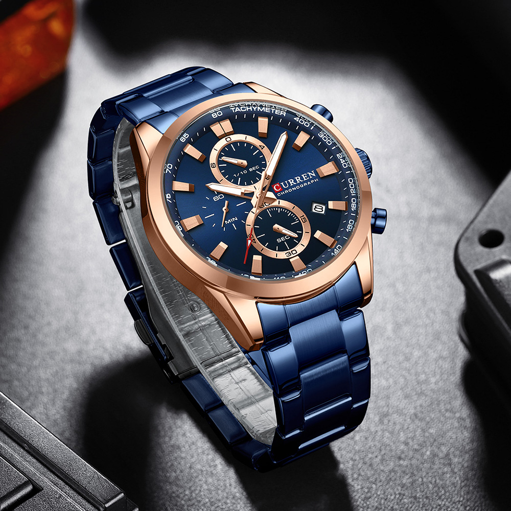 CURREN Lüks Moda Kronograf Su  - Luxury Watch Apple incelemesi ve fiyatı