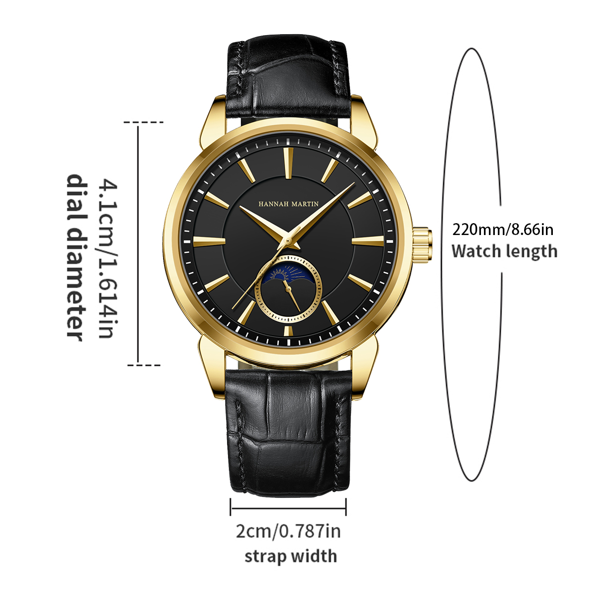 Hannah Martin Erkekler Çok fon - Luxury Watch Gold And Black incelemesi ve fiyatı