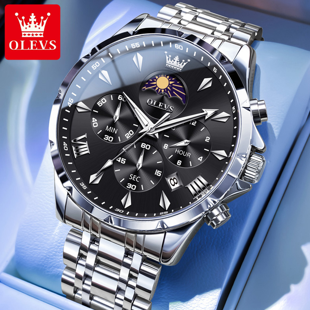 OLEVS 3653 Marka Ay Evresi Tak - Luxury Watch Magazine incelemesi ve fiyatı