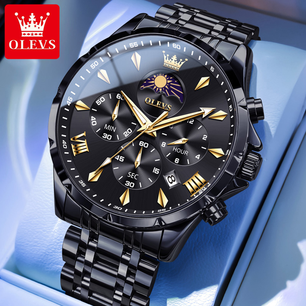 OLEVS 3653 Marka Ay Evresi Tak - Luxury Watch Magazine incelemesi ve fiyatı