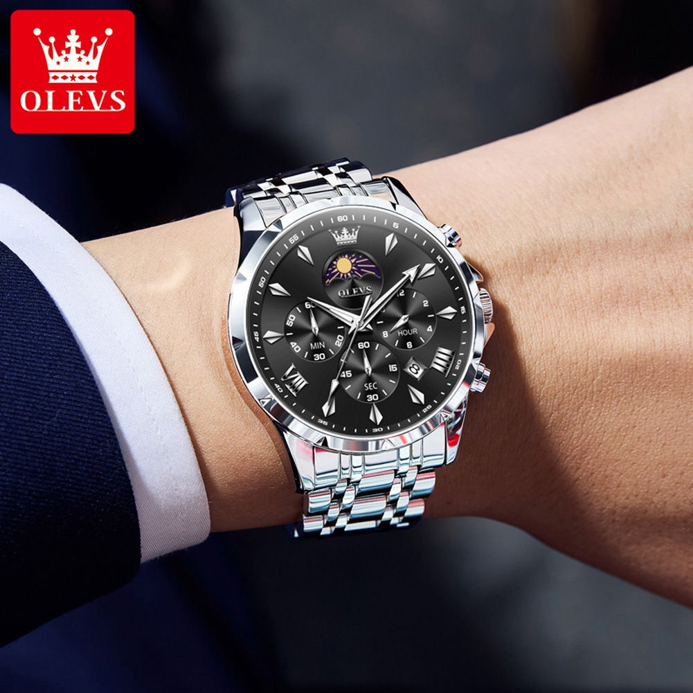 OLEVS 3653 Marka Ay Evresi Tak - Luxury Watch Magazine incelemesi ve fiyatı