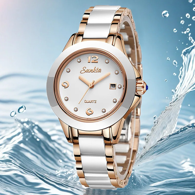 Sunkta Moda Rahat Kuvars Kadın - Luxury Watch & Jewellery Recensioni incelemesi ve fiyatı