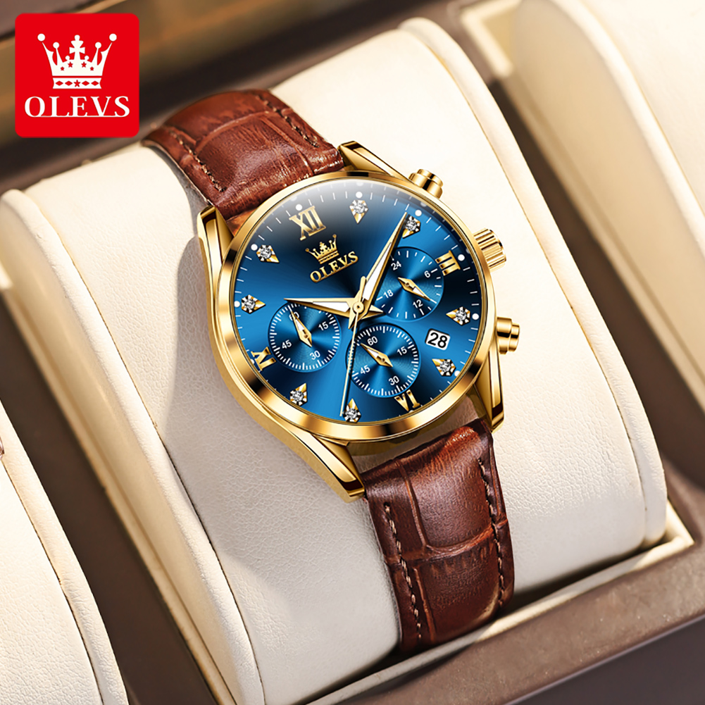 OLEVS 5523 Orijinal Marka kadı - Luxury Watch With Leather Strap incelemesi ve fiyatı