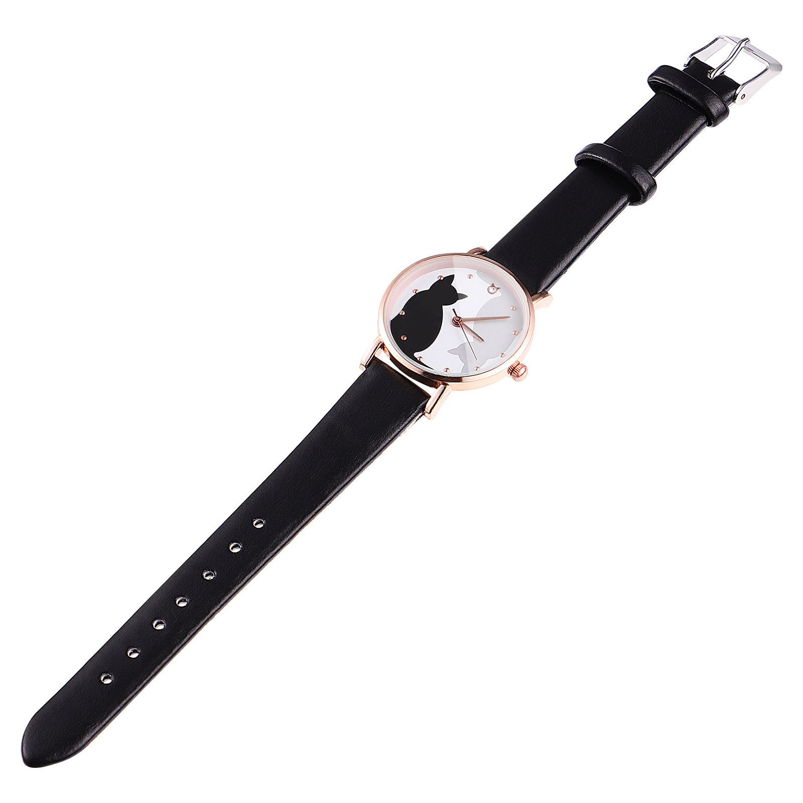 Sevimli Çizgi Film Kedi Çocuk  - Luxury Watch Gold And Black incelemesi ve fiyatı