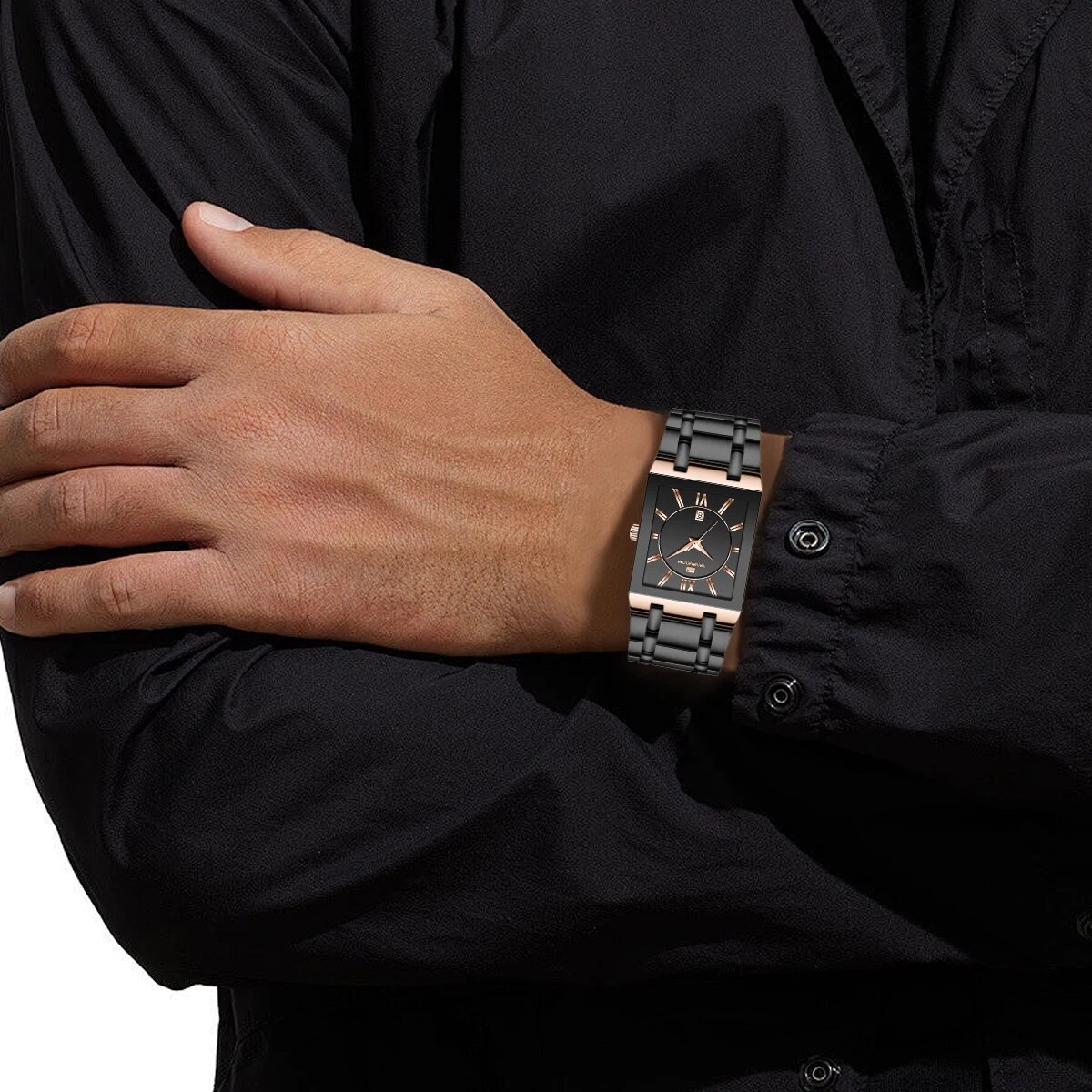 Erkekler İş Izle Basit Tasarım - Luxury Watch Gold And Black incelemesi ve fiyatı