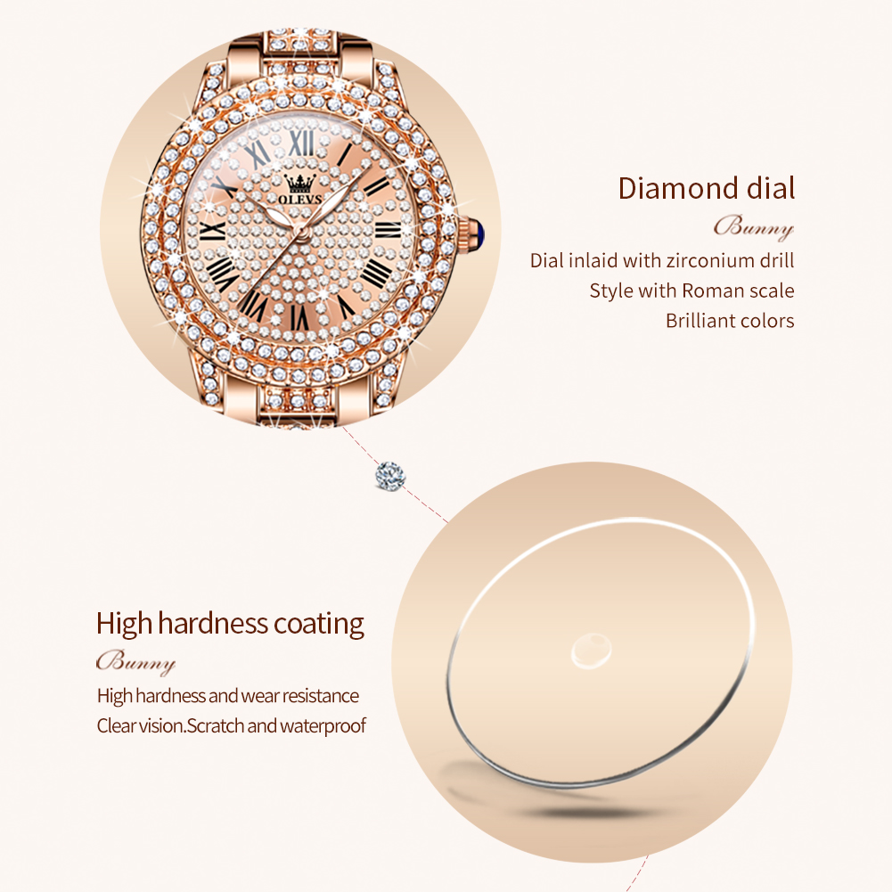 OLEVS 9943 Lüks Tüm Elmas Orij - Luxury Watch For Sale incelemesi ve fiyatı